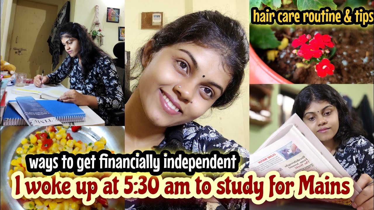 I woke up at 5:30 am to study for UPSC Mains with Plan B || A Day in my life || UPSC STUDY VLOG