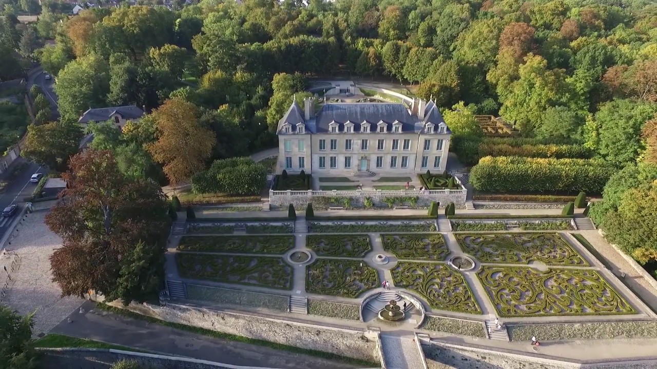 Château d'Auvers-sur-Oise - Vue aérienne