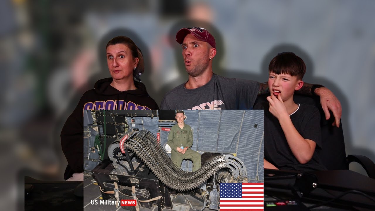 European Family Reacts To America's AC-130 Gunship on Steroids