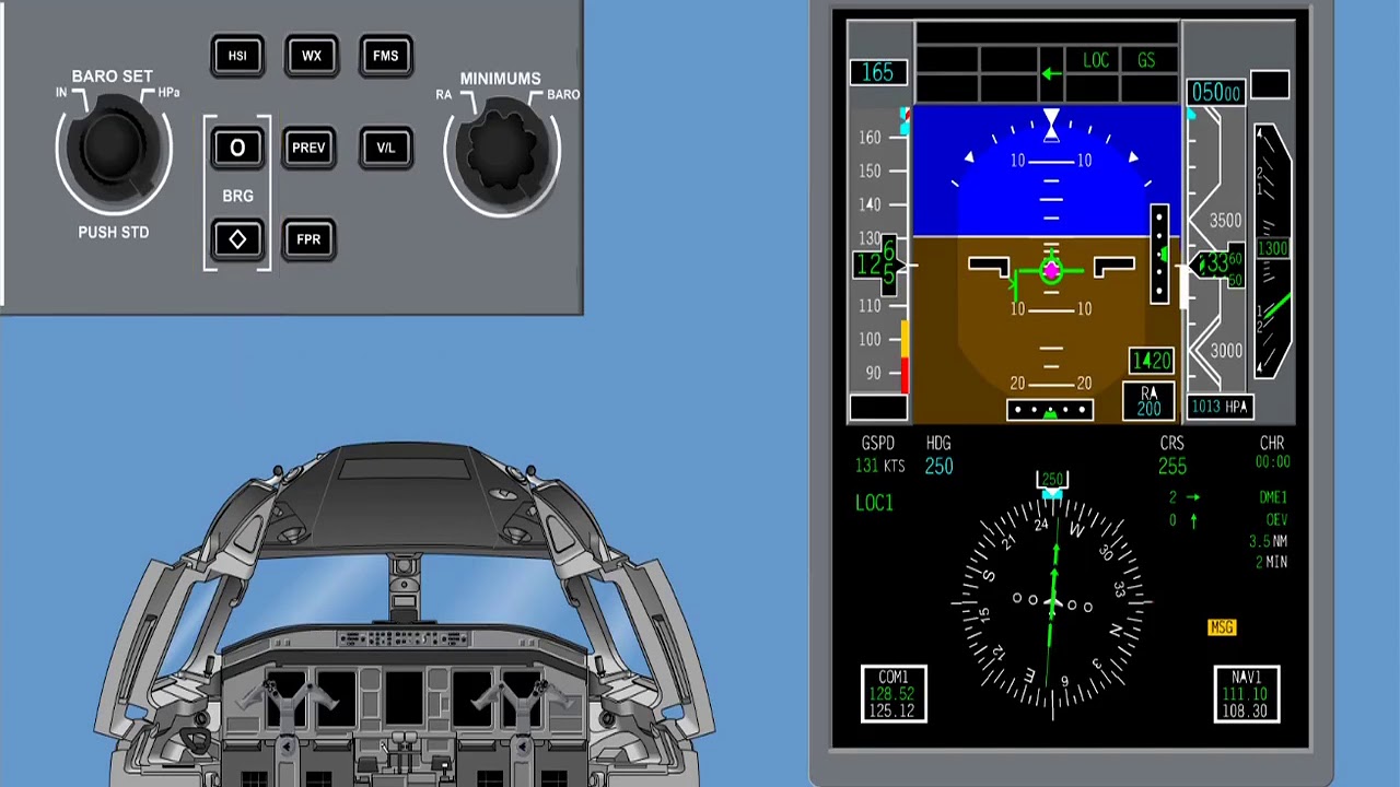 E175 Systems Training   Flight Instruments COMMS NAV FMS Part 1 of 2