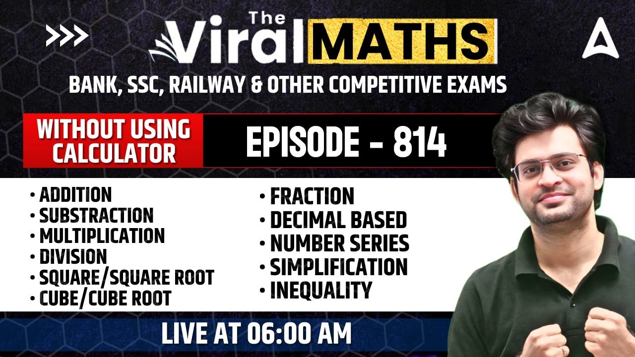Viral Maths for Bank Exams | Simplification & No. Series Inequality | Arithmetic & DI by Navneet Sir