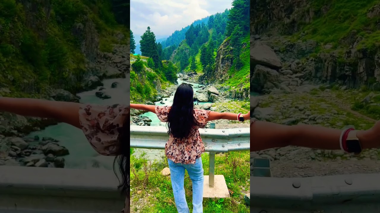 Woowww AHARBAL Waterfall, Kashmir #shorts