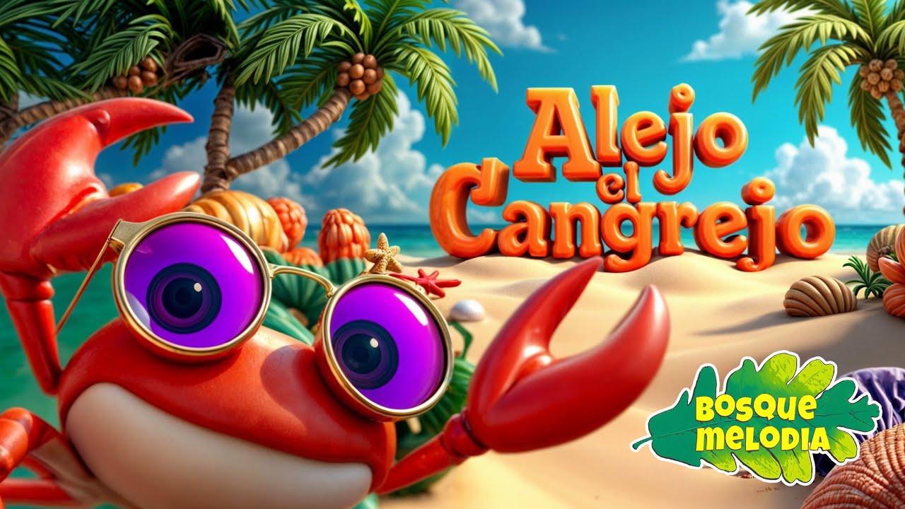 🦀🦀Baila con Alejo el cangrejo!🦀🦀 La mejor música para niños🎶🎶