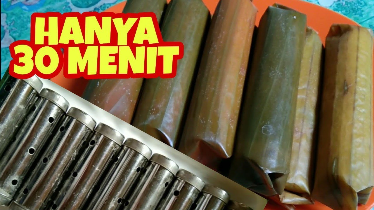 Membuat Lontong Dengan Cetakan Hanya 30 Menit Di Atas Kompor