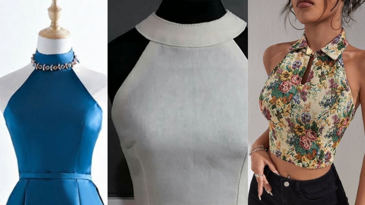 Application of Contour Guidelines: Halter Neckline|Pattern Drafting
