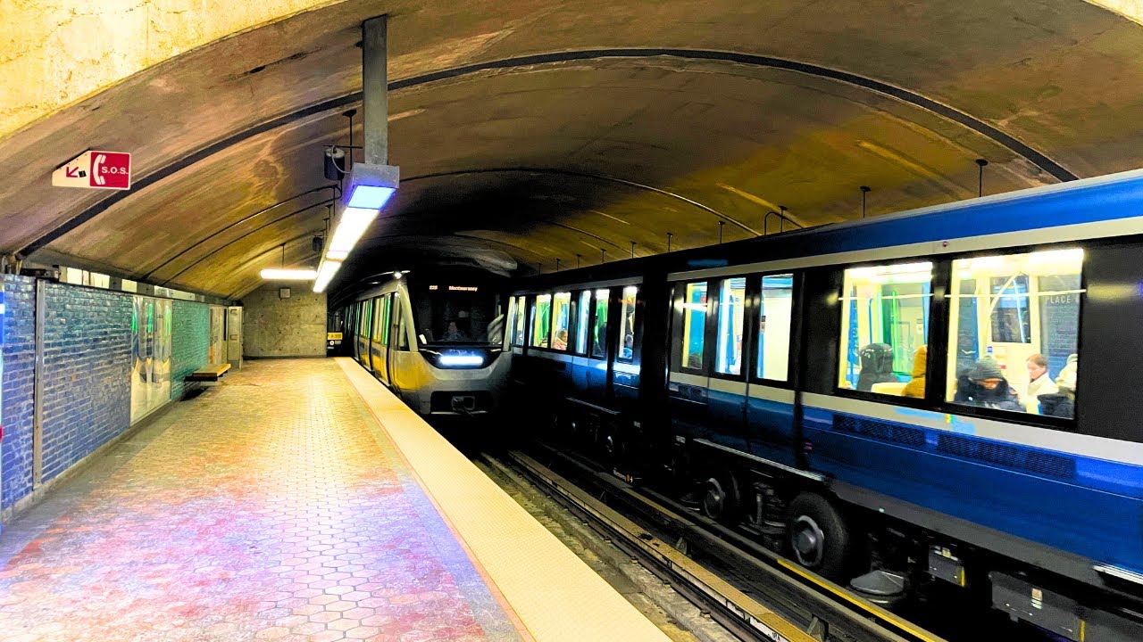 [Montreal metro] Ride from Jean-Drapeau to Place-Saint-Henri including outside views 🟡🟠