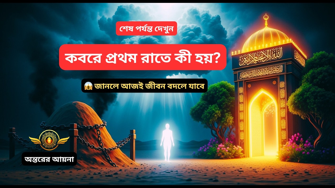 কবরের প্রথম রাতে কী হয়? সহিহ হাদিসের আলোকে সম্পূর্ণ বর্ণনা 😱 | Antorer Ayna