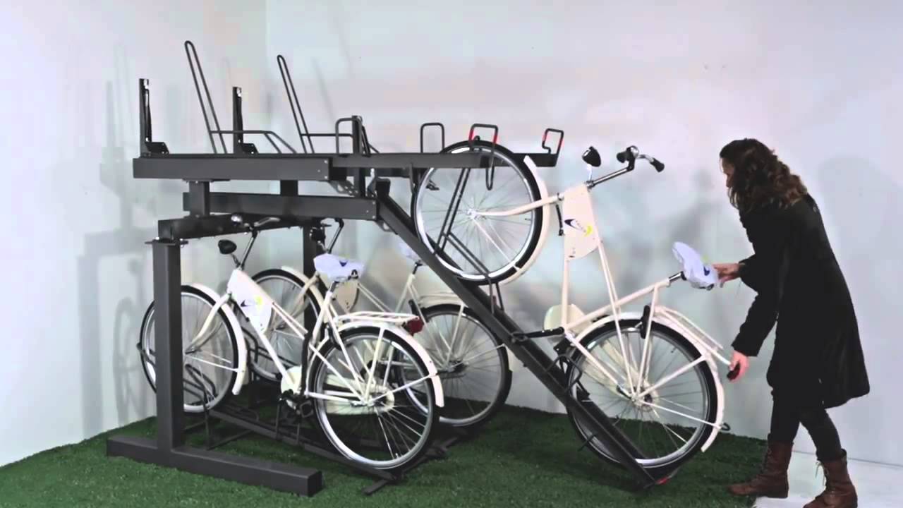 Etage-fietsenrek FalcoLevel Pro - fietsparkeren op een hoger level