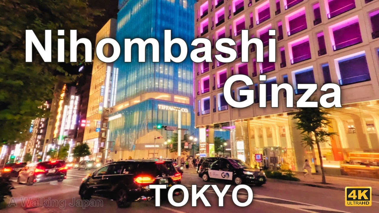 Nihombashi to Ginza Night Walking Tour at Tokyo, Japan 2025.