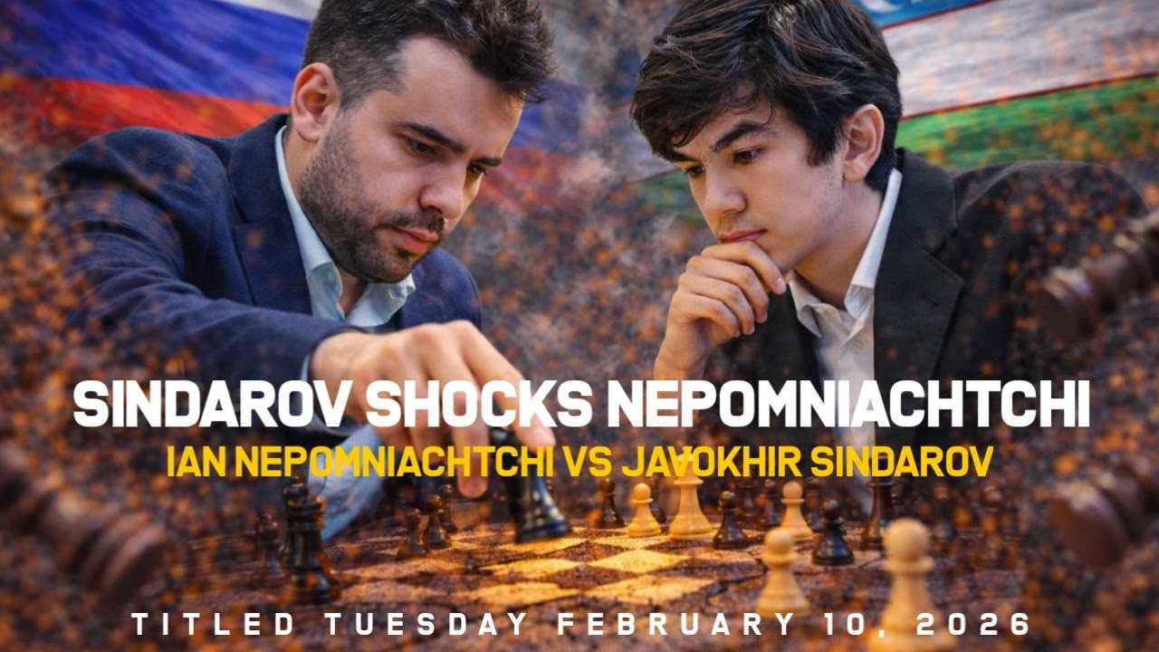 Ian Nepomniachtchi vs Javokhir Sindarov ❗ 5+0 Blitz Showdown ❗ Titled Tuesday February 10, 2026