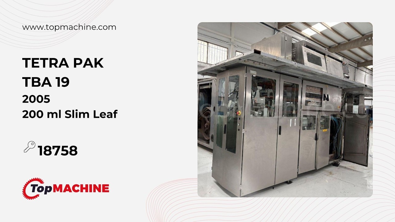 TETRA PAK TBA 19 Aseptic filling machine used
