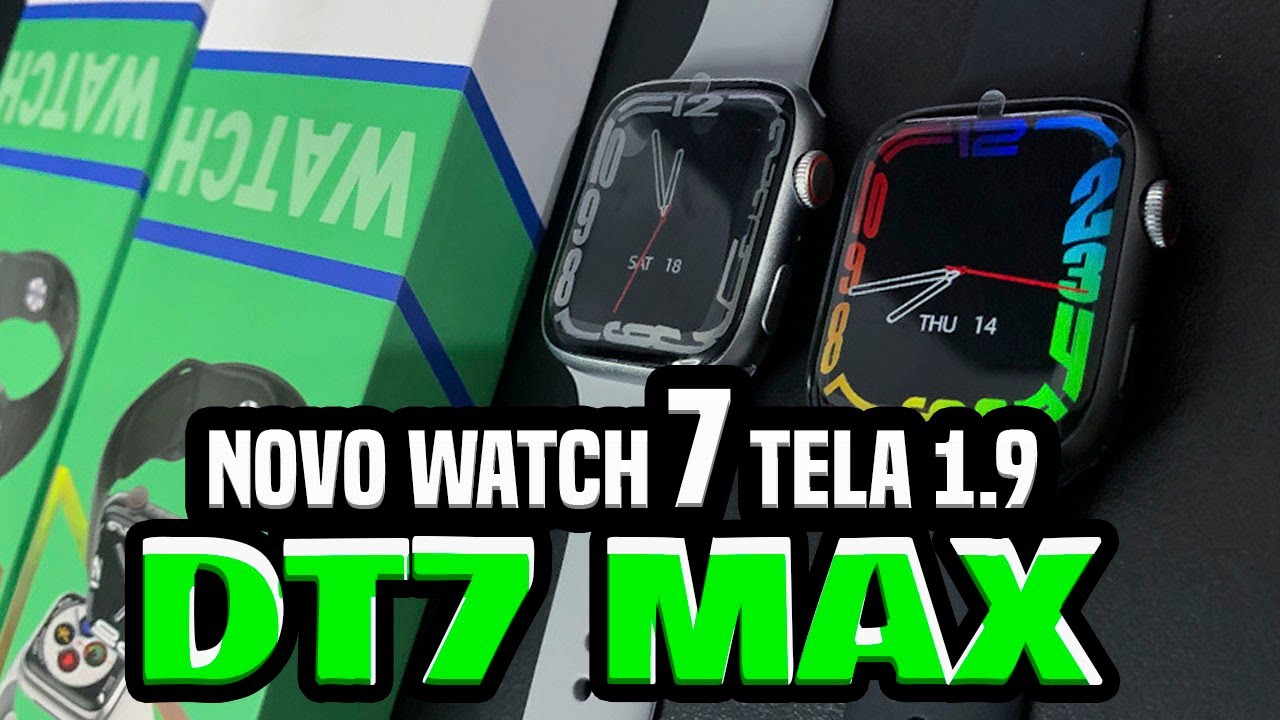✅Review Lan&ccedil;amento Smartwatch DT7 MAX tela 1.9