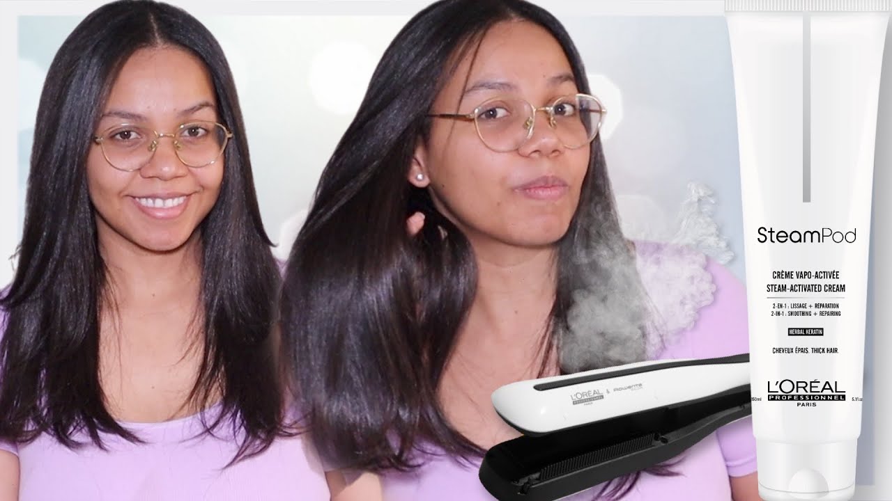 L'oreal Professionnel SteamPod STEAM-ACTIVATED CREAM - Testei o CREME ALISADOR da STEAMPOD L'OREAL