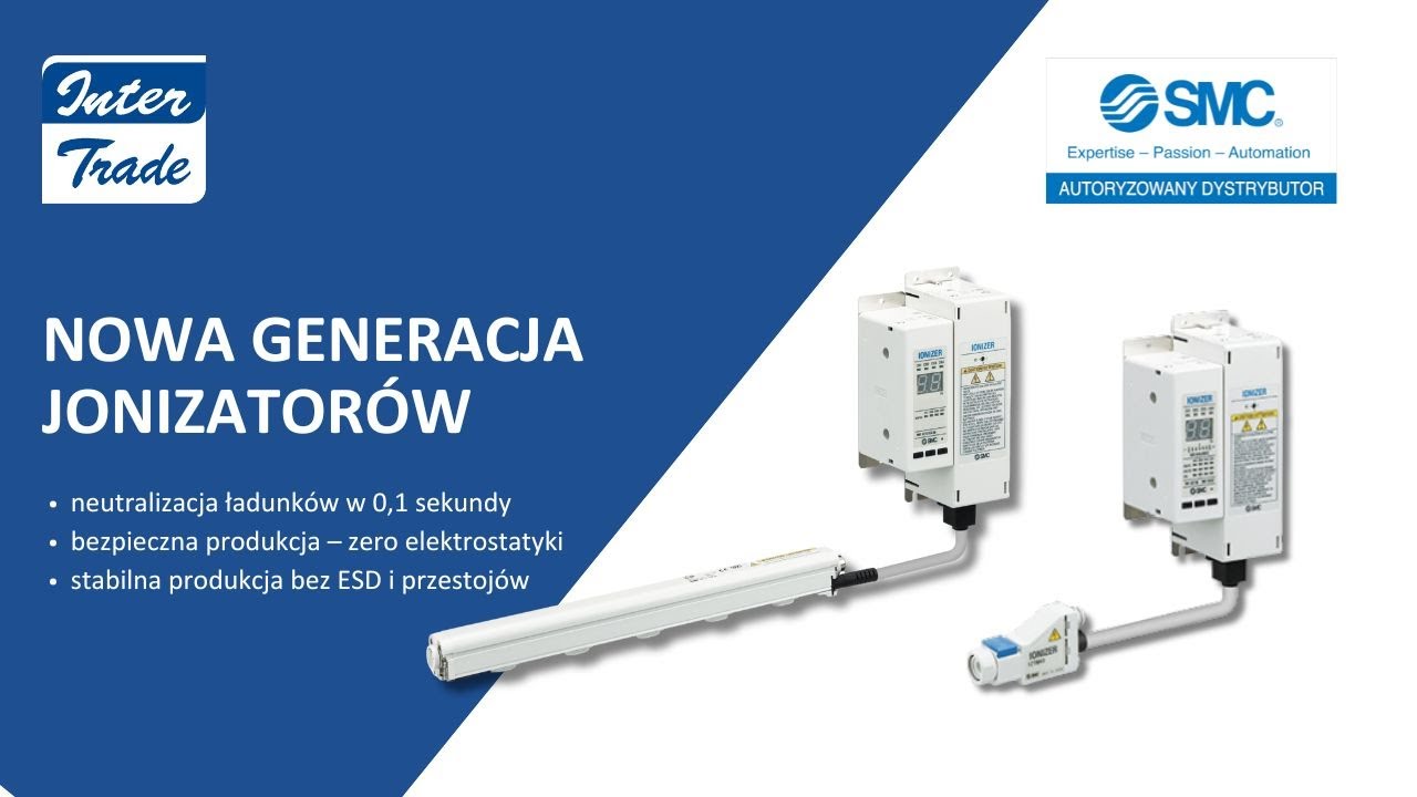 IZT od SMC - Nowoczesne jonizatory z kontrolą IO-Link | Antystatyka w przemyśle 4.0