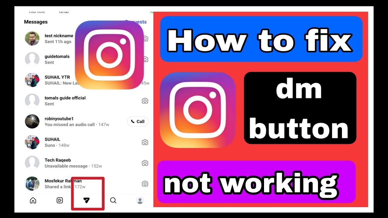Instagram dm | нижняя часть сообщений не работает, проблема сегодня | dm не открывается | чат не ...