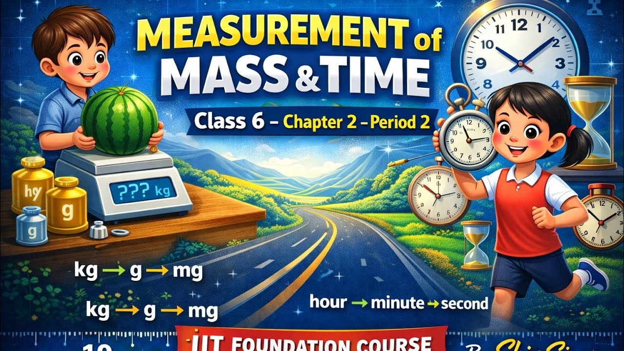 Measurement of mass and time class 6 Chapter -2 period -2
