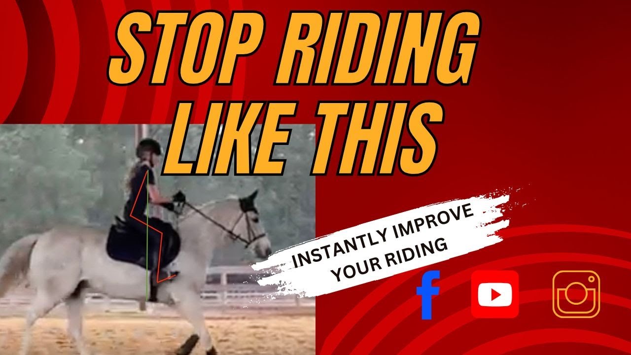 Stop the riding in the chair seat. These horse riding exercises will help you.