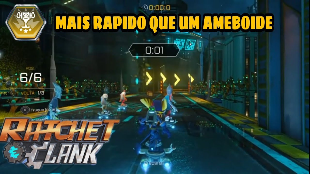 Como pega o troféu mais rapido que um ameboide - ratchet and clank