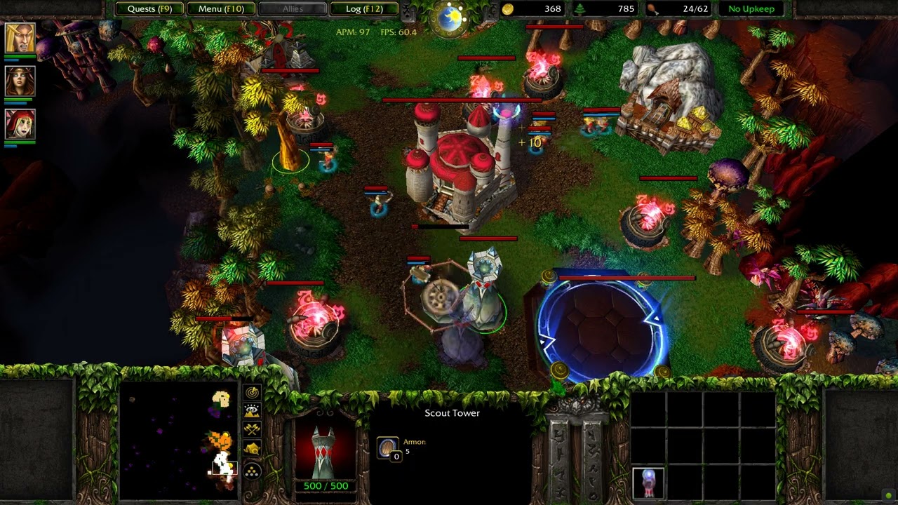 Warcraft 3 Curse of the Blood Elves REVAMP: A Shattered World - HARD - 07