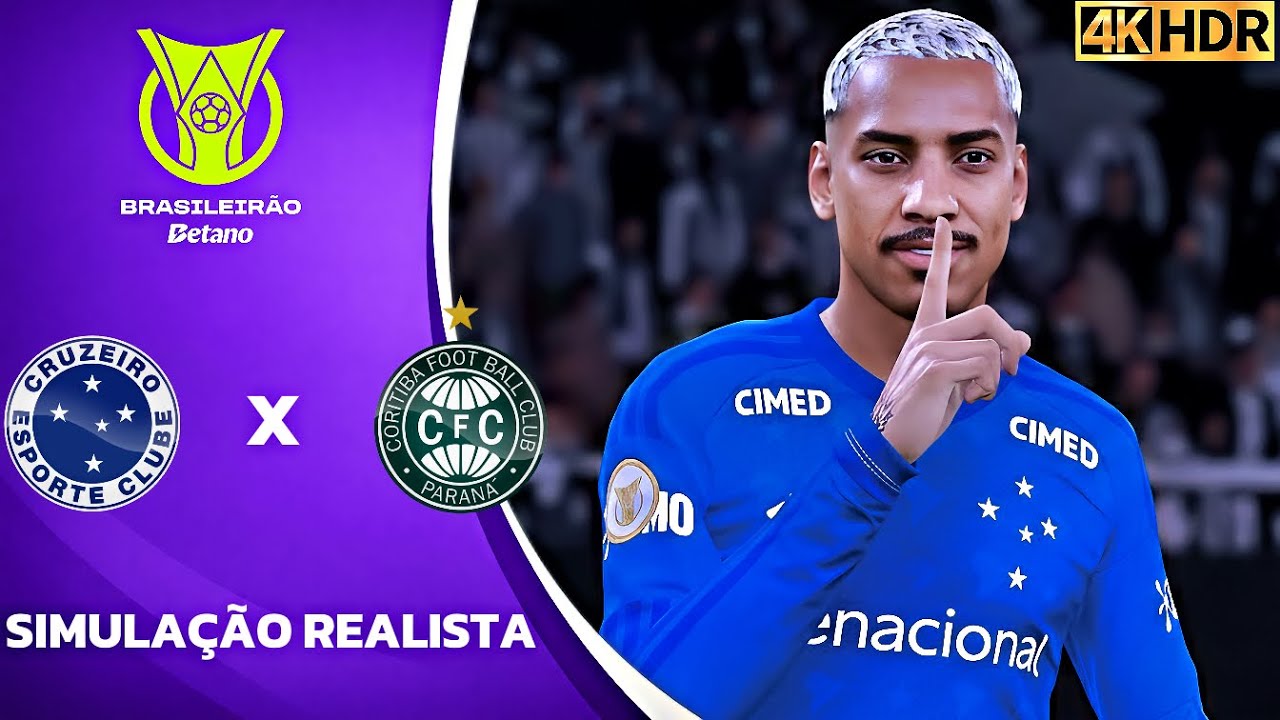 Cruzeiro vs Coritiba | Brasileir&atilde;o 2026 | Simula&ccedil;&atilde;o PC [4K60FPS] Realita | Gogosz Patch.