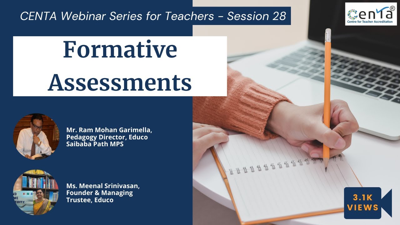 CENTA Webinar Series Session 28 - Formative Assessments