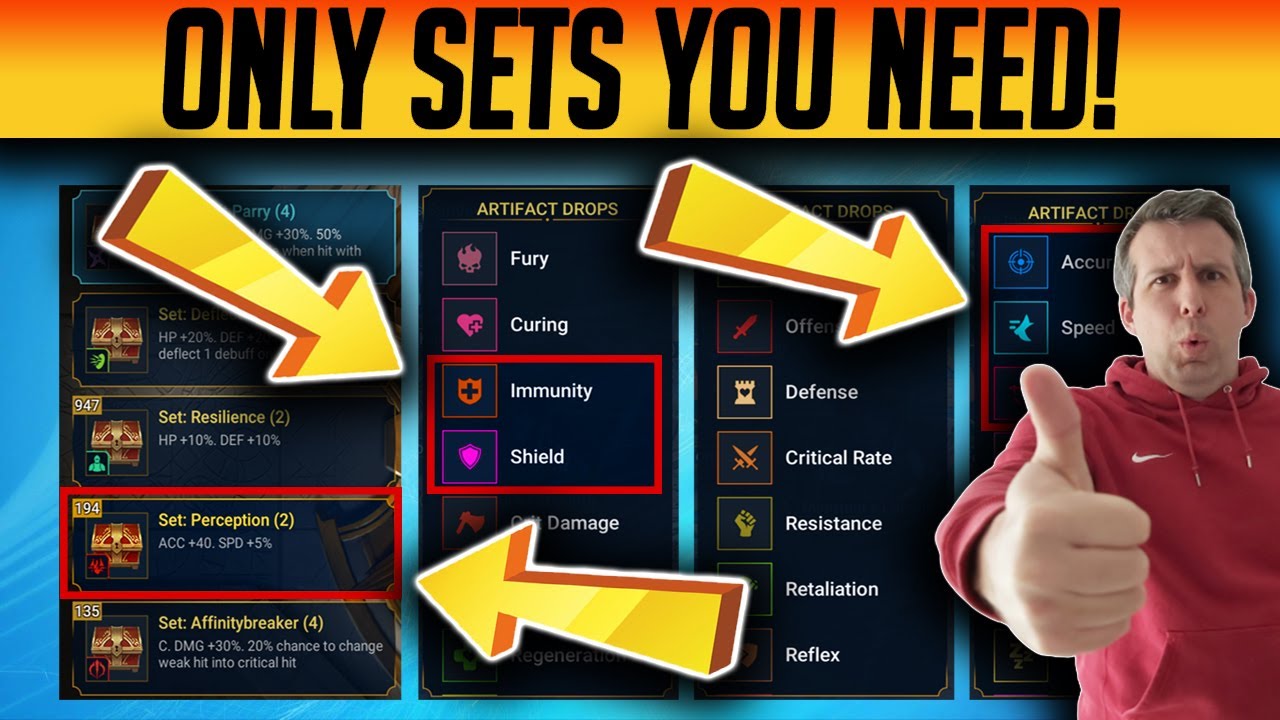YOU ONLY NEED TO USE THESE 11 ARTIFACT SETS! | Raid: Shadow Legends