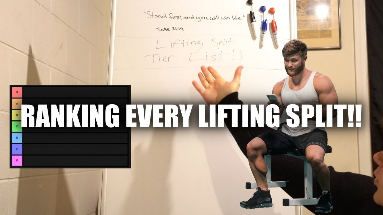 THE BEST LIFTING SPLIT TIER LIST ON YOUTUBE RN!!
