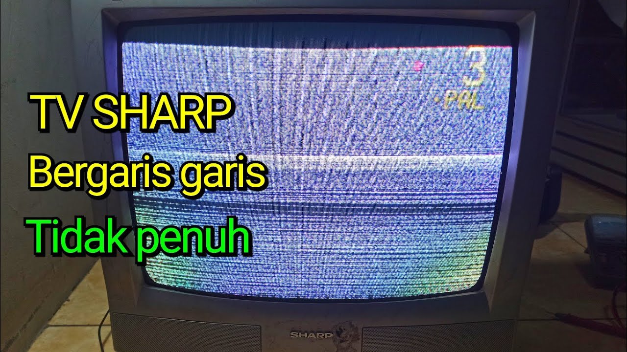 Cara memperbaiki tv sharp bergaris horizontal,berjalan atas bawah.@Baguskytofficial77
