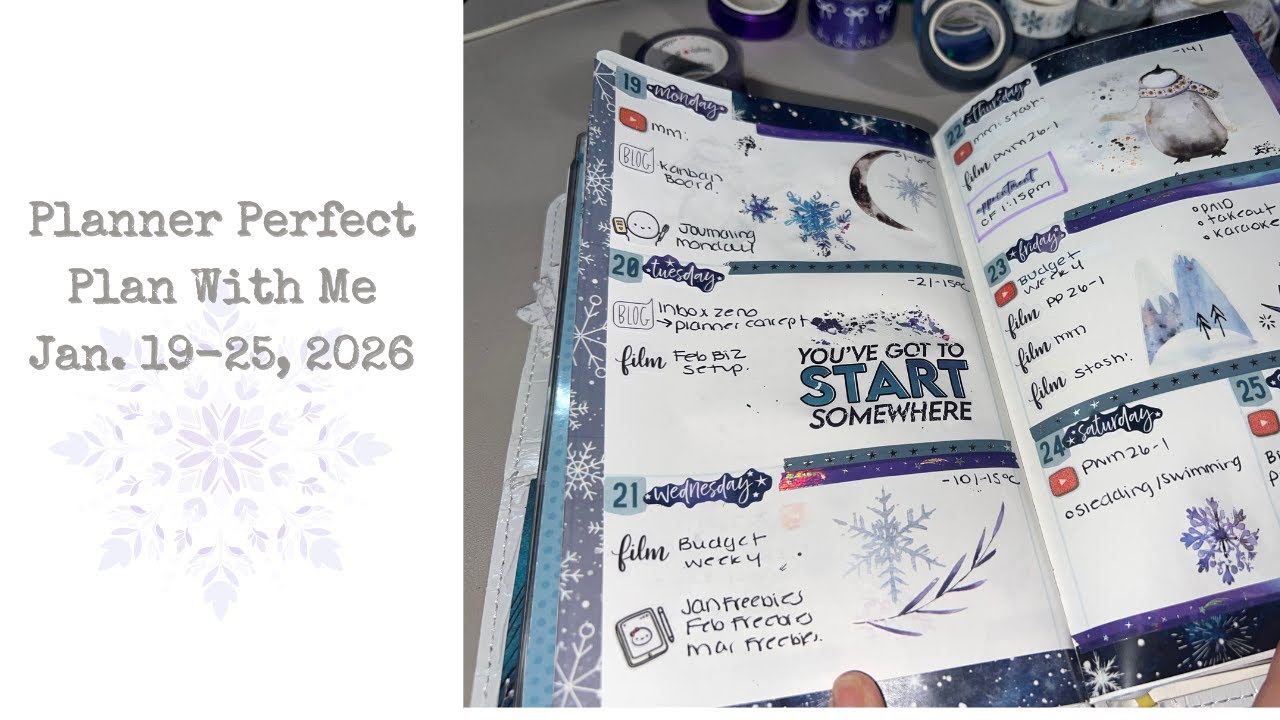 Planner Perfect || Plan With Me || Jan.19-25th, 2026 || Isla Wide