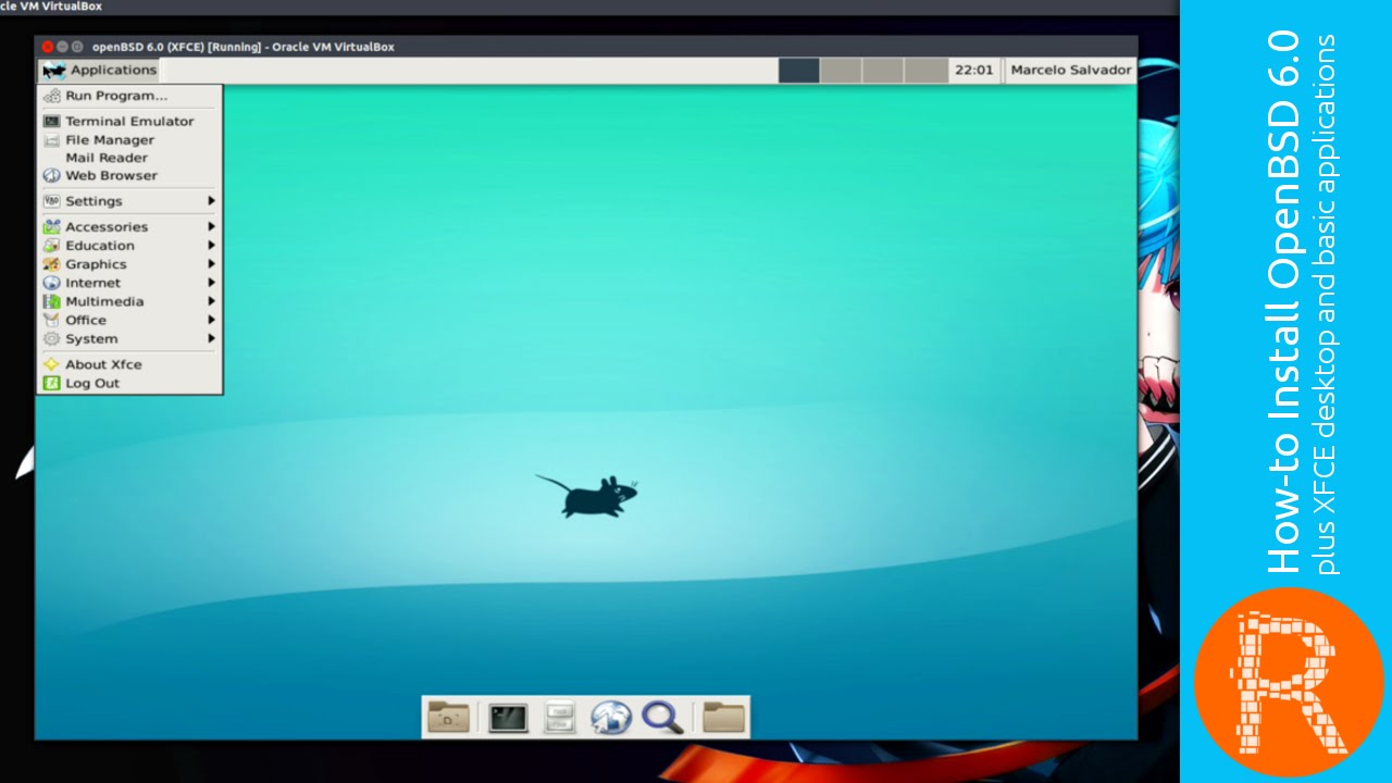How-to Install OpenBSD 6.0 plus XFCE desktop and basic applications