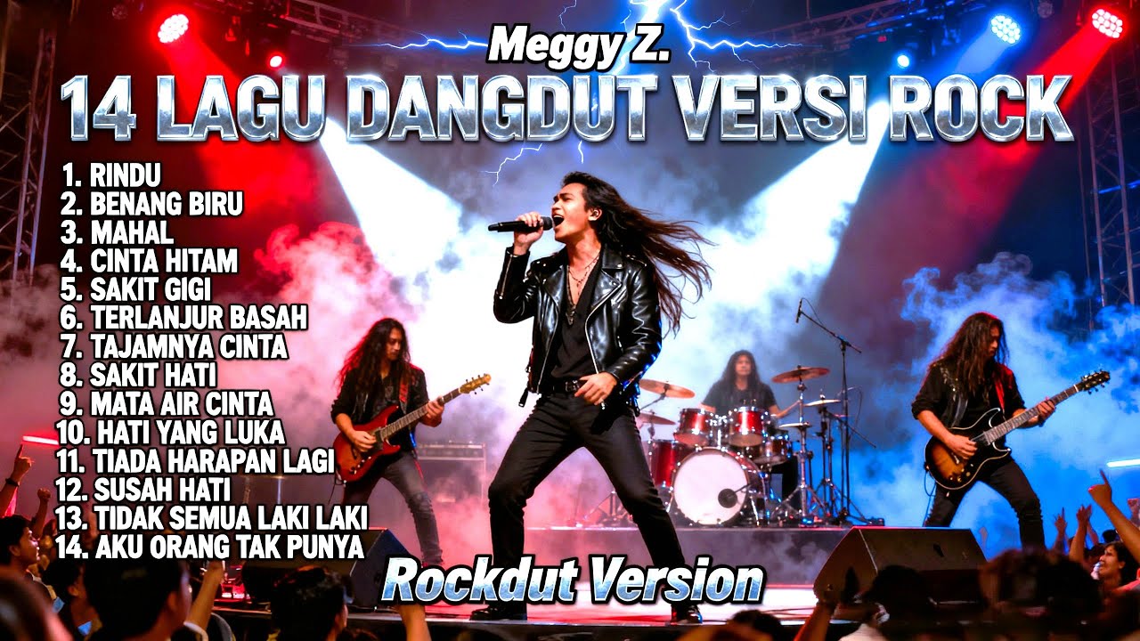 Kumpulan 14 Lagu Dangdut Meggy Z Versi Rock Metal | Rockdut Version Paling Gahar