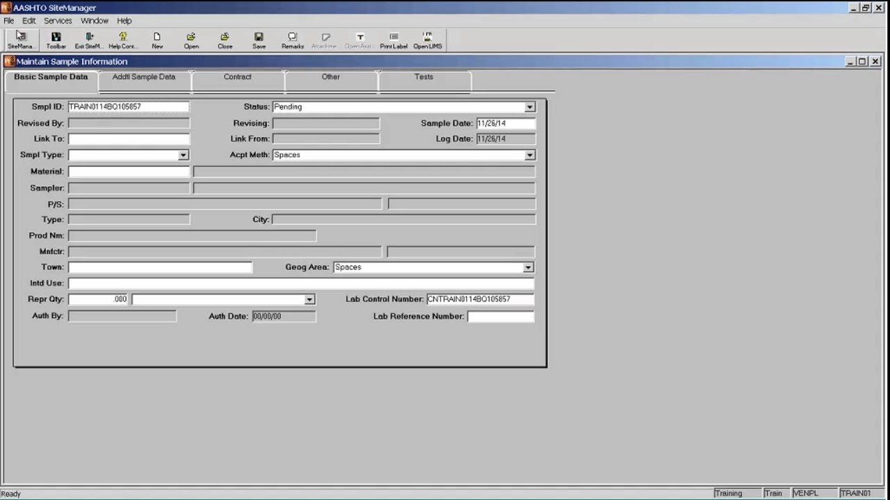 Site Manager Training Videos:  1  Getting Started in SMM and LIMS