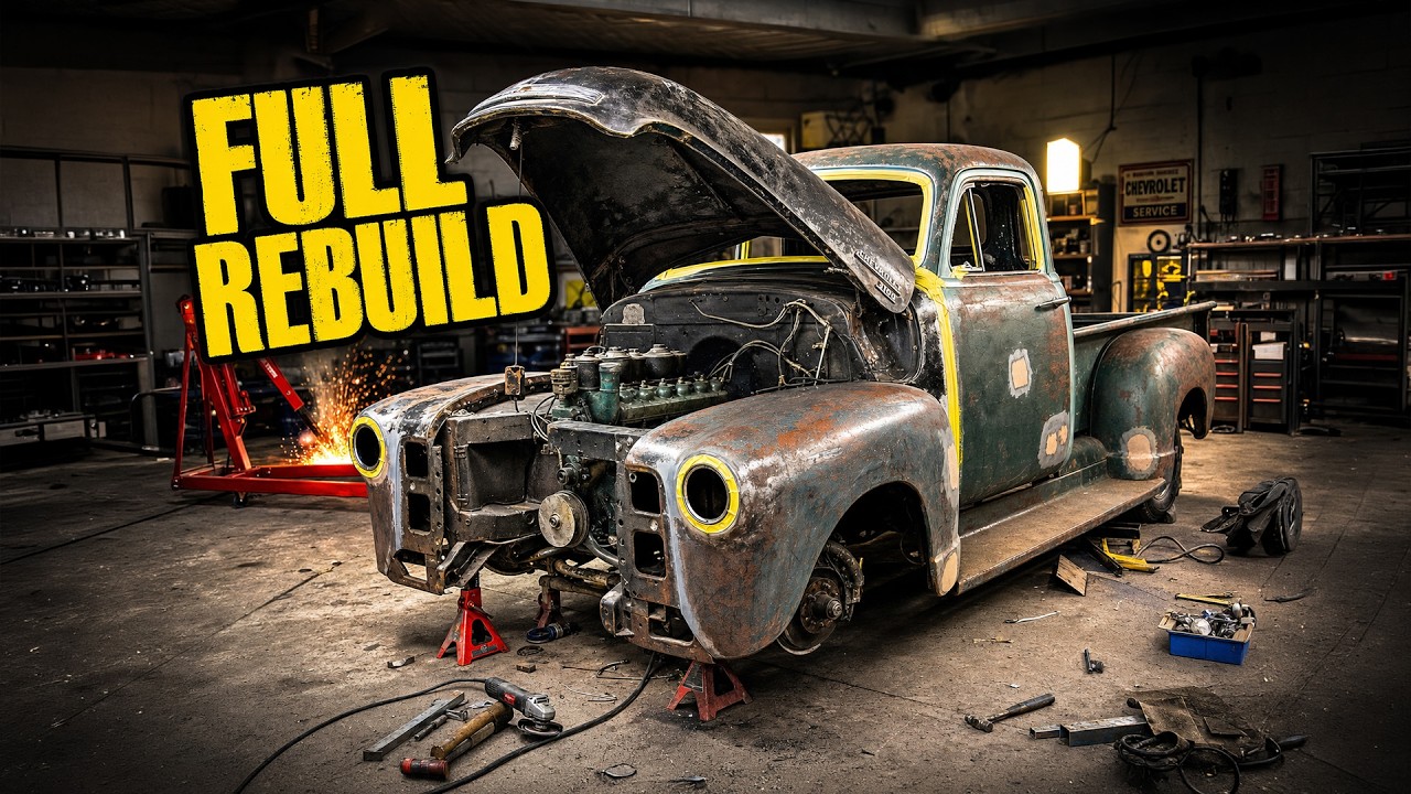 FULL REBUILD: 1949 Chevy 3100 Truck with a Hopped Up Straight Six and Patina Paint
