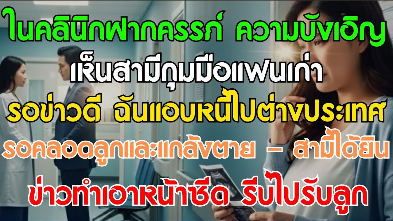 ในห้องตรวจครรภ์ที่ 3 เห็นสามีกุมมือแฟนเก่ารอข่าวดี ฉันจึงไปคลอดลูกต่างประเทศและแกล้งตาย