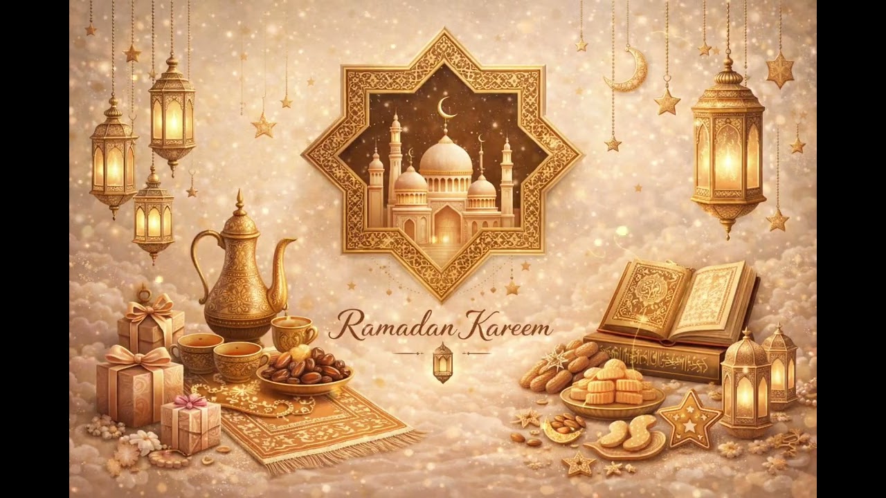 خلفيات رمضان اجواء رمضانيه خلفيات شاشة تلفزيون🌙⭐️ ramadan Background 🌙⭐️ Ramadan Vibes  sukoon ⭐️🌙 