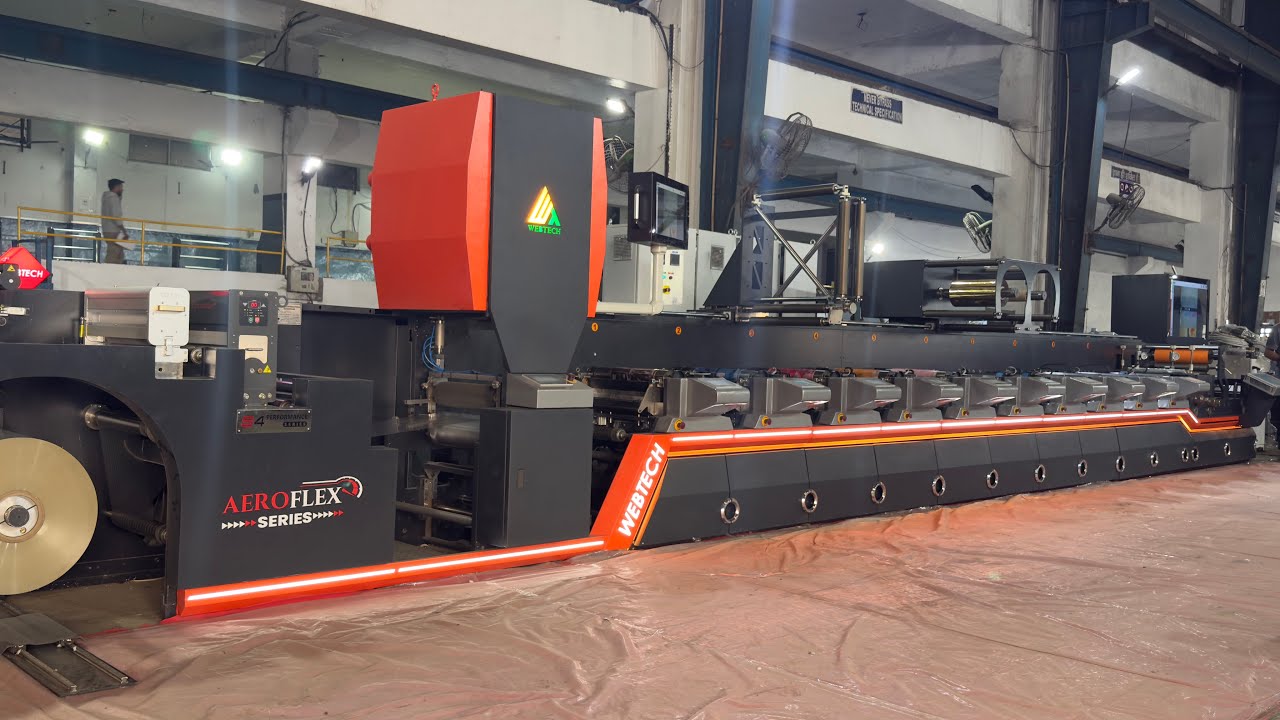“Experience the Future of Flexo – AEROFLEX Series | Triple Servo Fully Servo Flexo Press at 200 MPM”