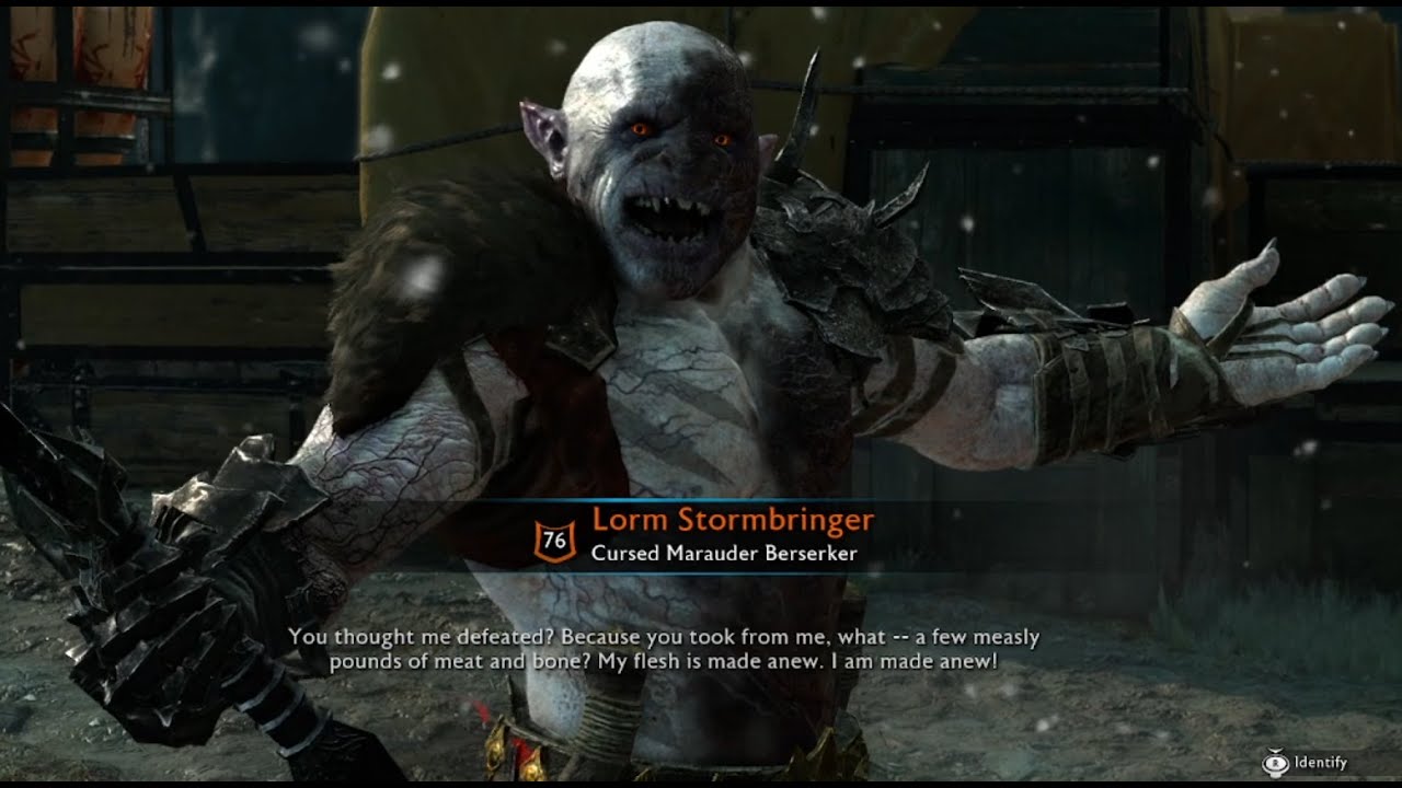 Shadow of War : Stormbringer From The Blizzard