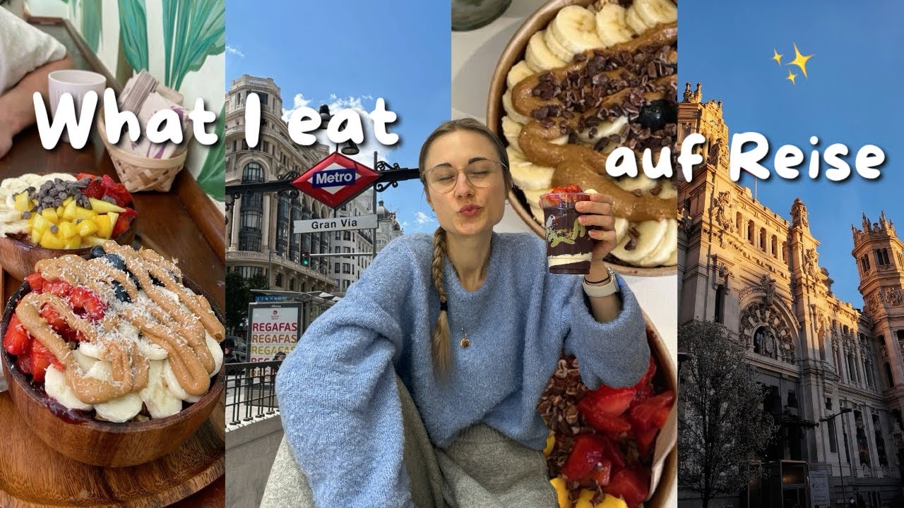 What I Eat on a Travel Day ✈️🇪🇸 Reisetag nach Madrid | Marenmorereal