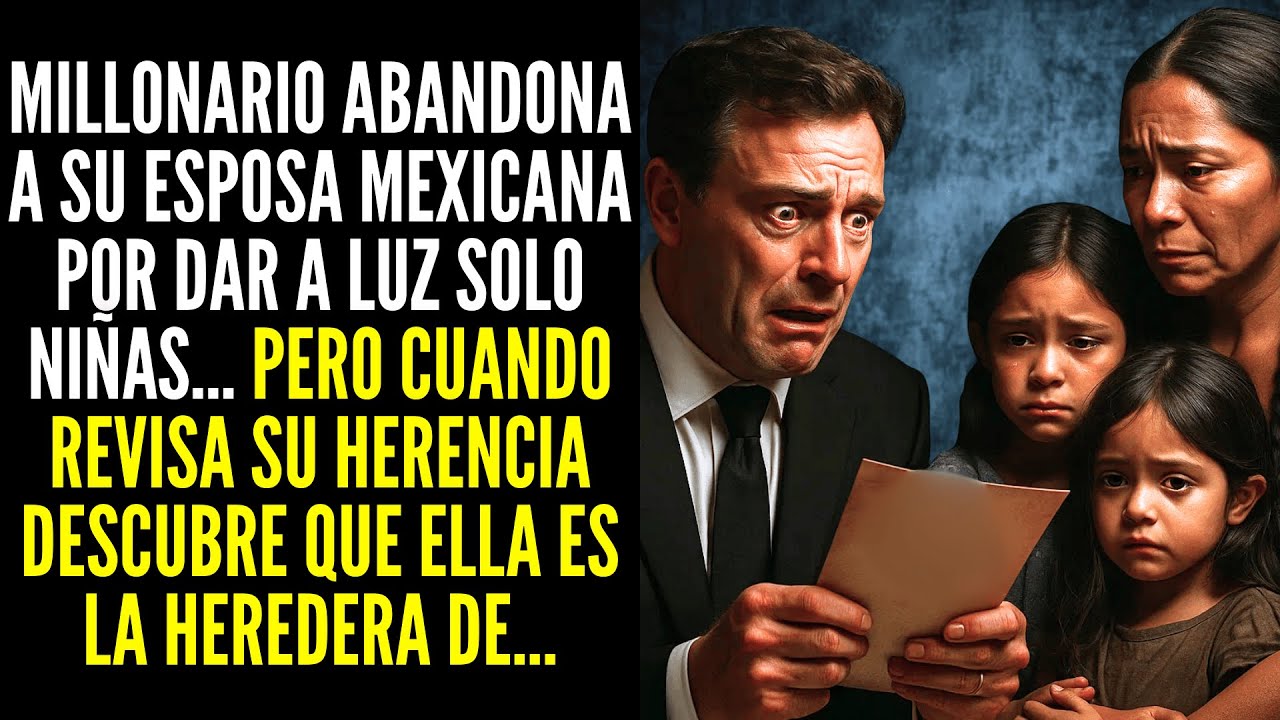 MILLONARIO ABANDONA A SU ESPOSA MEXICANA POR DAR A LUZ SOLO NIÑAS... PERO CUANDO DESCUBRE QUIEN ES