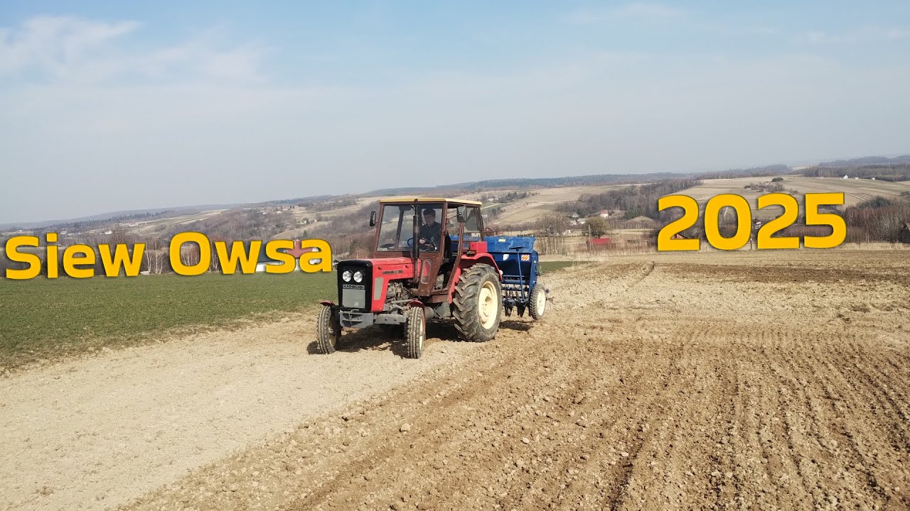 Rozpoczęcie Sezonu 2025 ✔ Siew Owsa ✔ Ursus c360 i Władimirec t25 na polu ✔