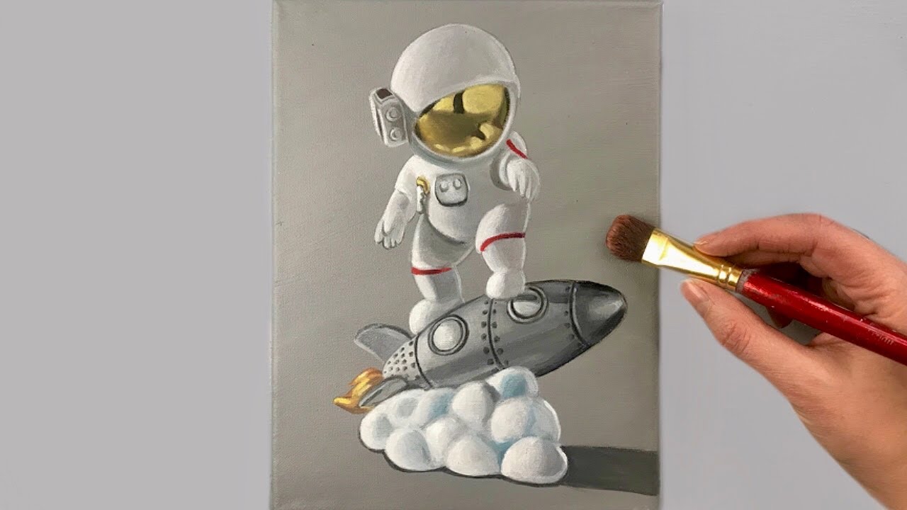 365 days challenge-day 238/Step by Step Acrylic Painting for Beginners