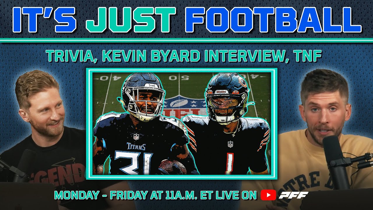 Zach Wilson vs. Justin Fields, Titans' Kevin Byard, Trivia vs. Chat | It's Just Football: 10.13.2022