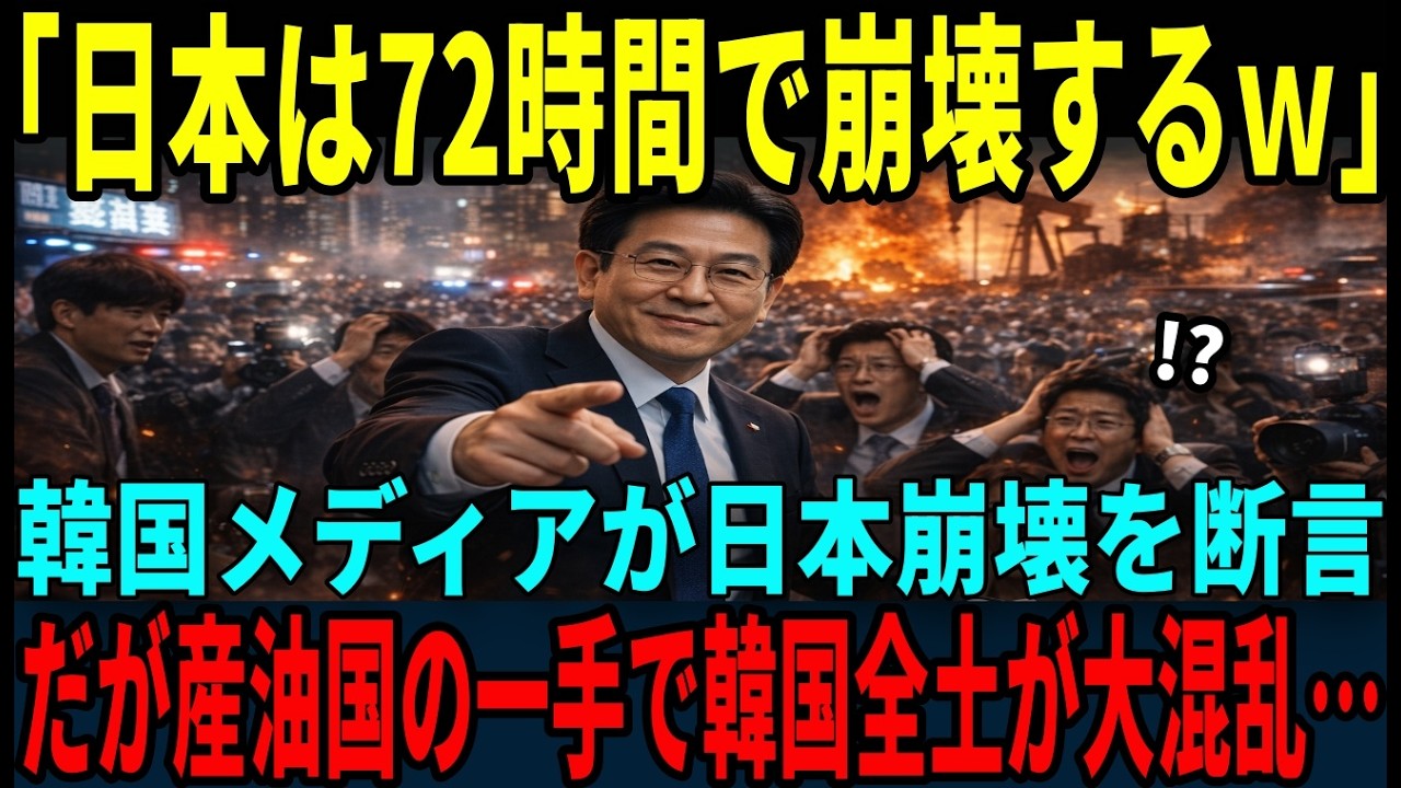 【海外の反応】「日本は72時間で終わるｗ」韓国メディアが勝利宣言だが産油国の行動で韓国の空気が一変...