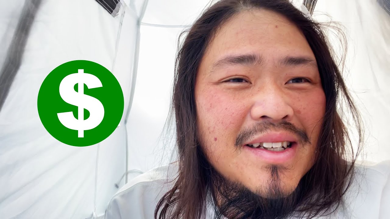 How much did a Japanese Homeless earn after starting YouTube in 2 month?