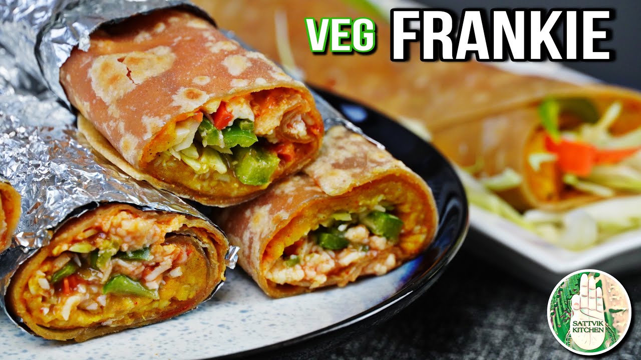 Veg Frankie Recipe || No Onion No Garlic Veg Frankie street style वेज फ्रैंकी વેજ ફ્રેન્કી