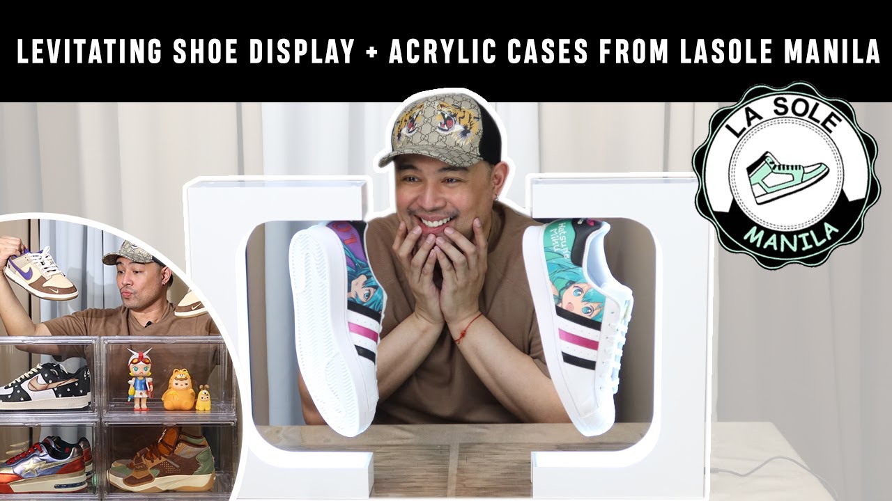 LEVITATING SHOE DISPLAY + ACRYLIC CASES FROM LA SOLE MANILA!