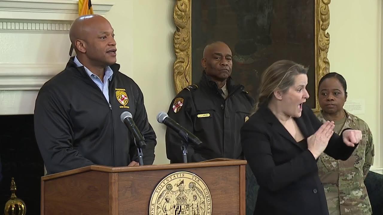 Governor Wes Moore updates state snow plans