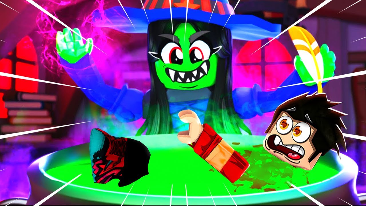 CADI BÜYÜCÜ BENİ YAKALADI! 😈 Roblox Escape Evil Witch Obby