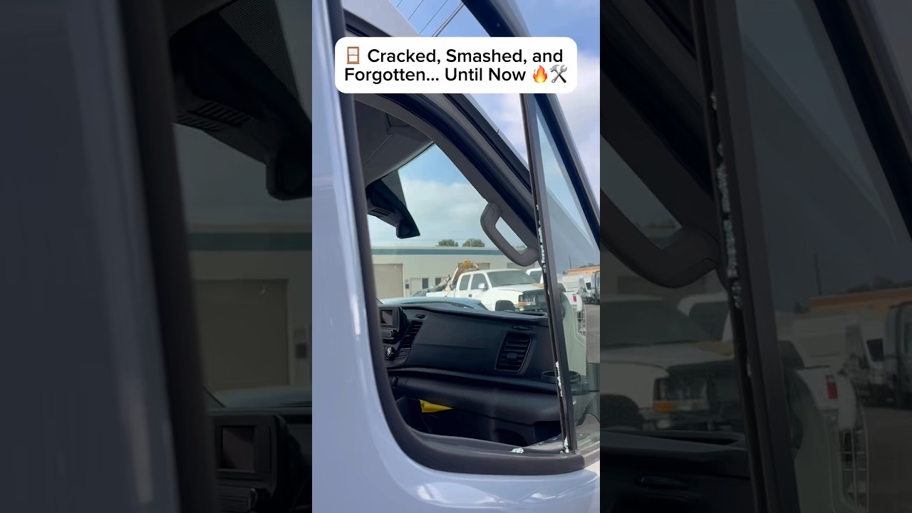 Door Glass Replacement on a Transit!! - Glass 4 Less Auto Glass #autoglass #replacement