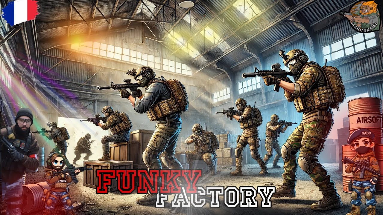 GADO JETTE SA HACHE À LA FUNKY FACTORY !! (MERCENARY AIRSOFT)